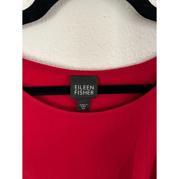 Eileen Fisher Red 100% Silk Sleeveless Tank Top (Size XS) - Picture 5 of 7